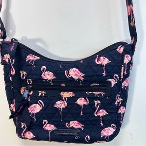 Vera Bradley cross body quilted bag in Flamingo Fiesta